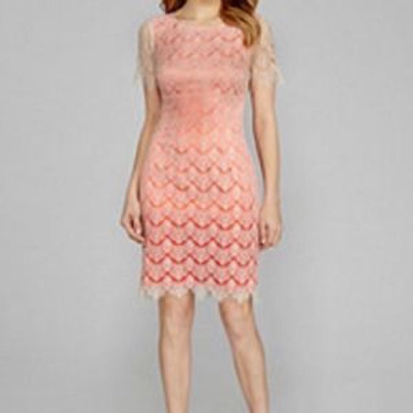ANTONIO MELANI Dresses & Skirts - Beautiful coral and lace dress